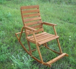 Кресло-качалка деревянное - Изображение #2, Объявление #313419