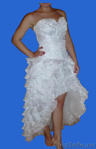 Платье свадебное короткое  спереди, длинное сзади - Изображение #1, Объявление #577820
