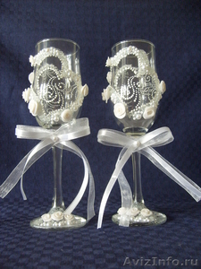 Свадебные бокалы handmade - Изображение #1, Объявление #944857