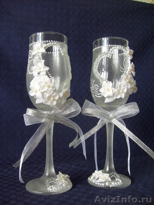 Свадебные бокалы handmade - Изображение #3, Объявление #944857